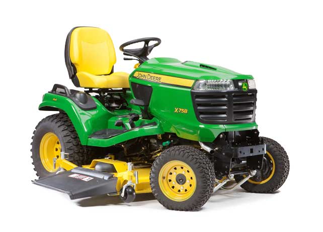 John Deere X758 Ride On Mower - 48 inch Accel Deep™ Deck