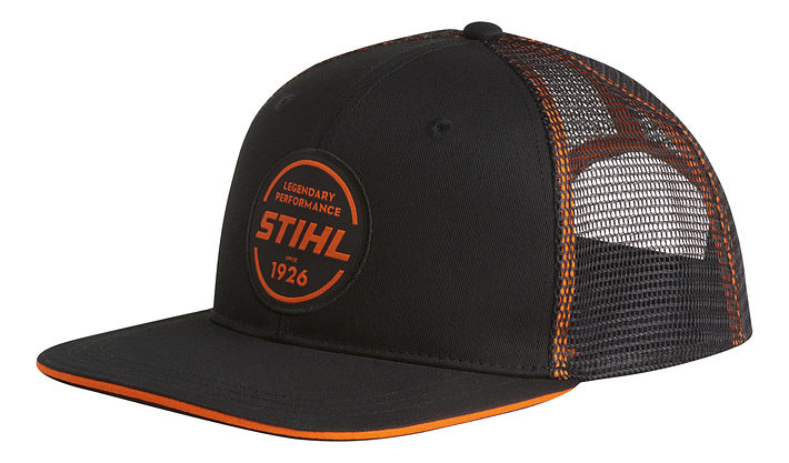 Stihl - Cap - Trucker Cap Circle Logo - Black / Orange