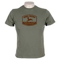 John Deere Mens 1950-1956 Heritage Short Sleeve T-Shirt in Caper Berry Green