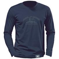 John Deere Mens 1912-1936 Heritage Long Sleeve T-Shirt in Night Time Blue