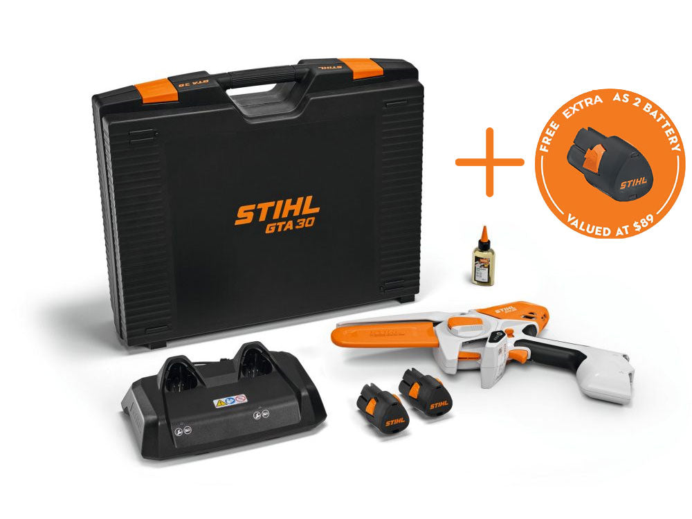 STIHL - GTA 30 Garden Pruner - KIT (FREE 3RD BATTERY)