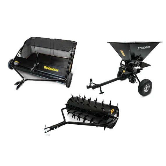 Paddock - Lawn Sweeper, Seeder & Fertiliser Bundle