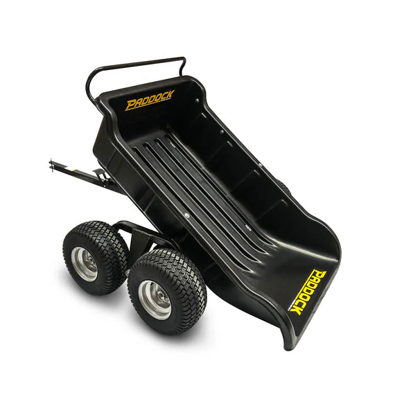 Paddock - Heavy Duty Poly Dump Cart Trailer (4 Wheel)