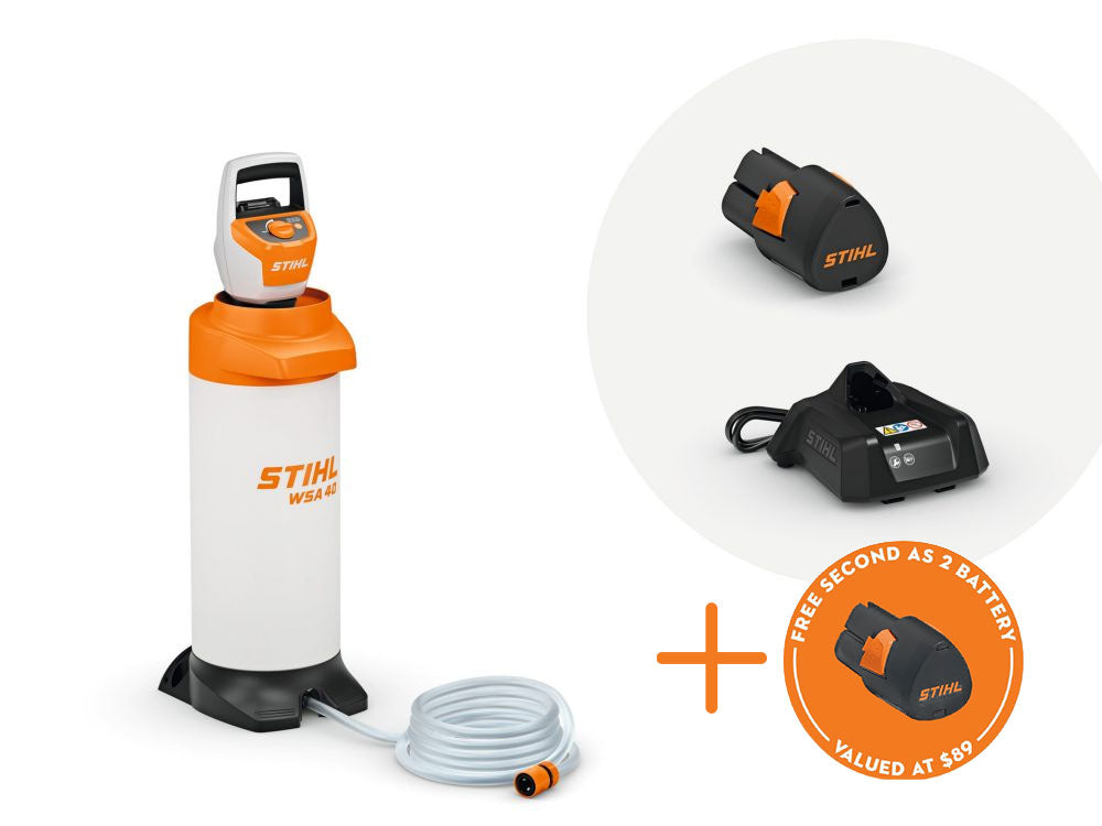 STIHL WSA 40.0 - Pressurised Water Container Kit (FREE 2ND BATTERY)