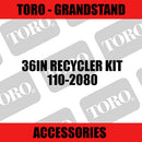 Toro - 36in Recycler Kit - 2006 & After Mid-Size Mowers (Grandstand) - Sunshine Coast Mowers