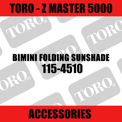Toro - Bimini Folding Sunshade (Z Master 5000) - Sunshine Coast Mowers