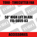 Toro - 50" High Lift Blade (TimeCutter Fab)