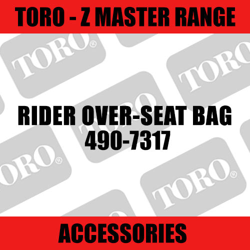 Toro - Rider Over-Seat Bag (Z Master Range) - Sunshine Coast Mowers