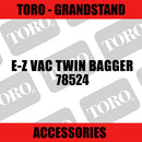 Toro - E-Z Vac Twin Bagger (Grandstand) - Sunshine Coast Mowers