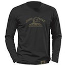 John Deere Mens 1912-1936 Heritage Long Sleeve T-Shirt in Coal Black