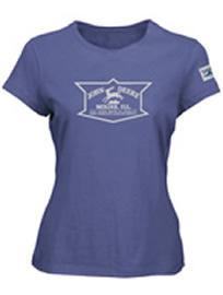 John Deere Ladies 1936-1937 Heritage Short Sleeve T-Shirt in Rock River Blue