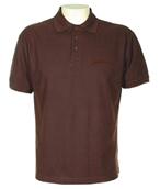 John Deere Mens Signature Range Polo Shirt in Buffalo Brown