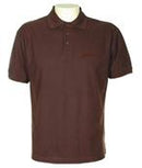 John Deere Mens Signature Range Polo Shirt in Buffalo Brown