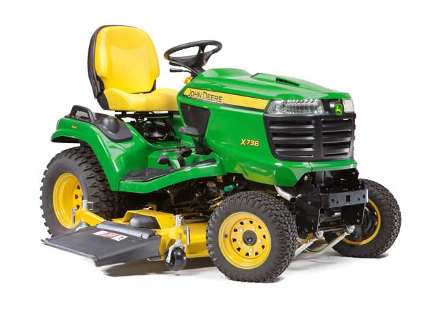 John Deere X738 Signature Series 4 Wheel Drive Tractor - No Mower Deck