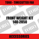 Toro - Front Weight Kit (TimeCutter Fab) - Sunshine Coast Mowers