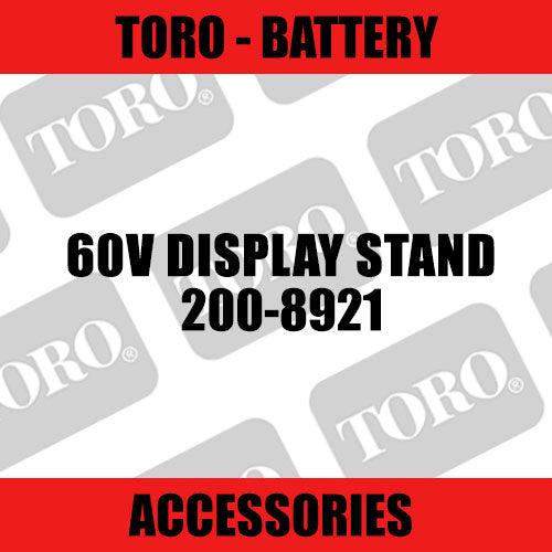 Toro - 60V Display Stand (Battery) - Sunshine Coast Mowers