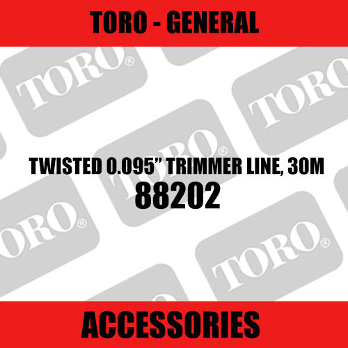 Toro - Twisted 0.095” trimmer line, 30m - Sunshine Coast Mowers